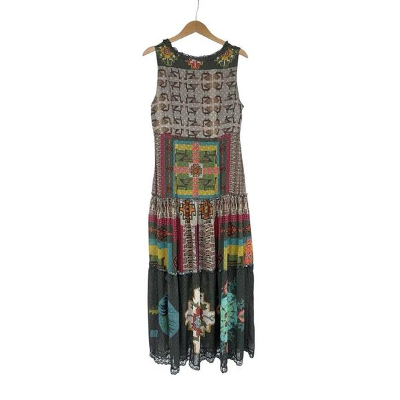 Desigual NWT Nicole Aztec Southwestern Print Boho Maxi Dress Womens US 8 42 - Picture 8 of 10